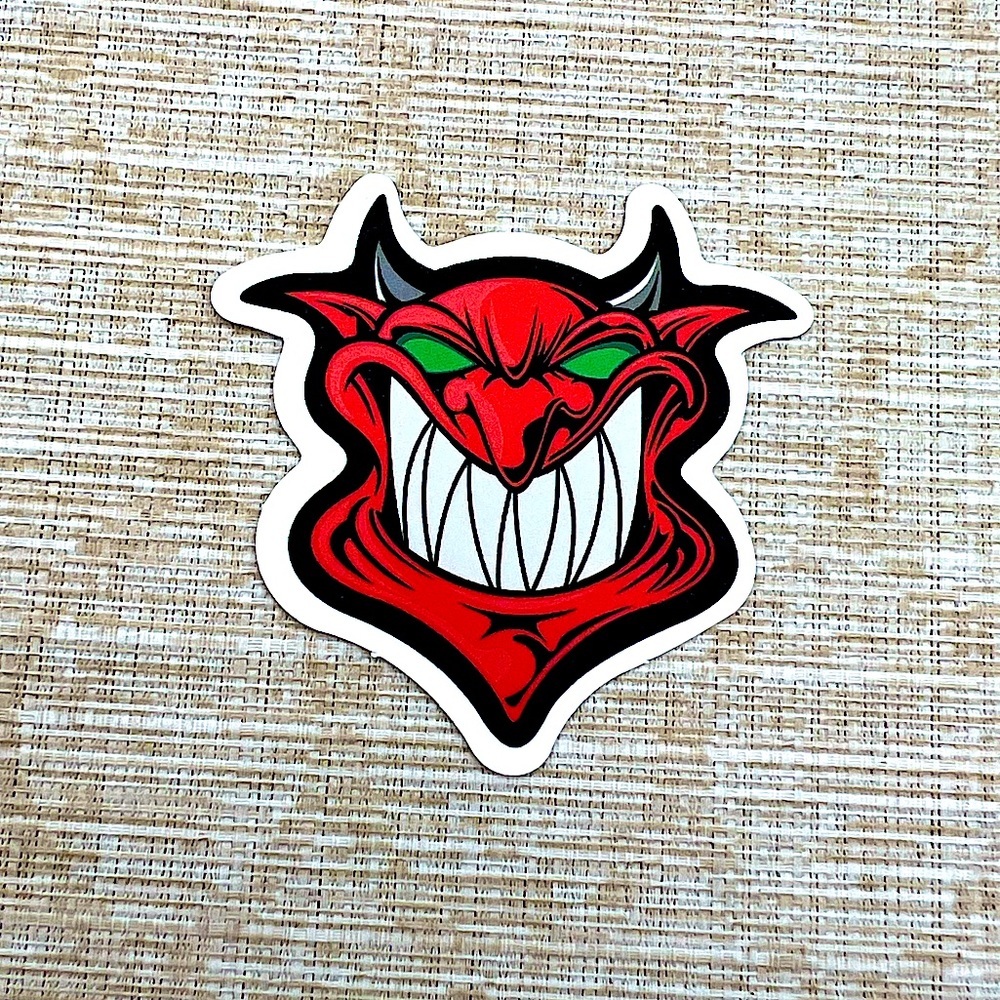 Devil Grunge Horror Funky Single Decor Art Sticker